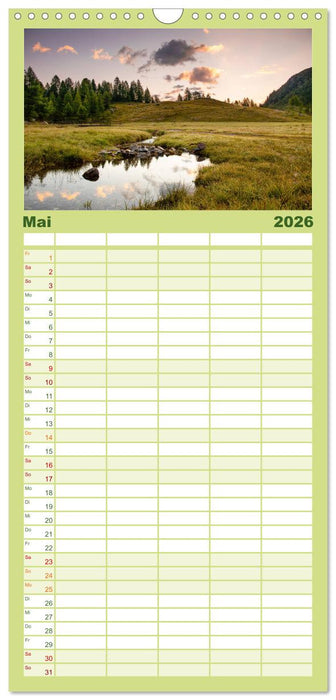 Ultental - Ein Jahr in Bildern (CALVENDO Familienplaner 2026)