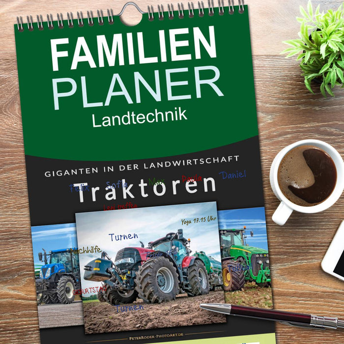 Traktoren - Giganten in der Landwirtschaft (CALVENDO Familienplaner 2026)