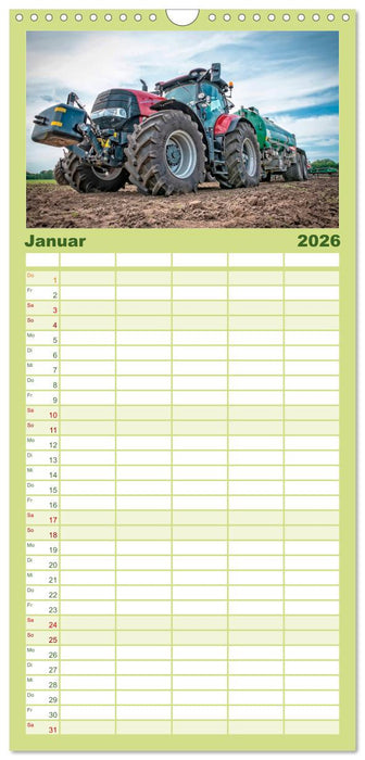 Traktoren - Giganten in der Landwirtschaft (CALVENDO Familienplaner 2026)