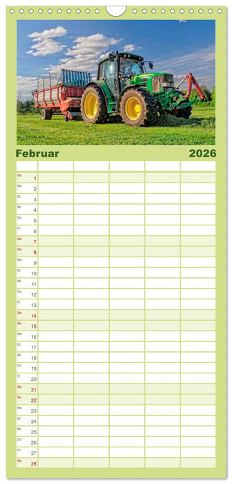 Traktoren - Giganten in der Landwirtschaft (CALVENDO Familienplaner 2026)