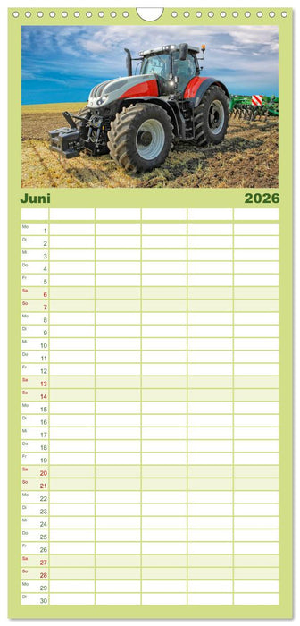Traktoren - Giganten in der Landwirtschaft (CALVENDO Familienplaner 2026)