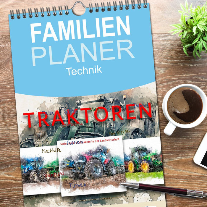 Traktoren - malerische Kraftpakete in der Landwirtschaft (CALVENDO Familienplaner 2026)