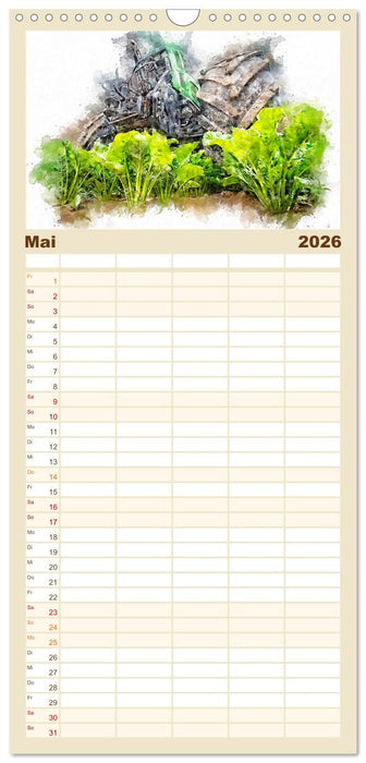 Traktoren - malerische Kraftpakete in der Landwirtschaft (CALVENDO Familienplaner 2026)