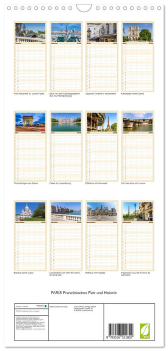 PARIS Französisches Flair und Historie (CALVENDO Familienplaner 2026)