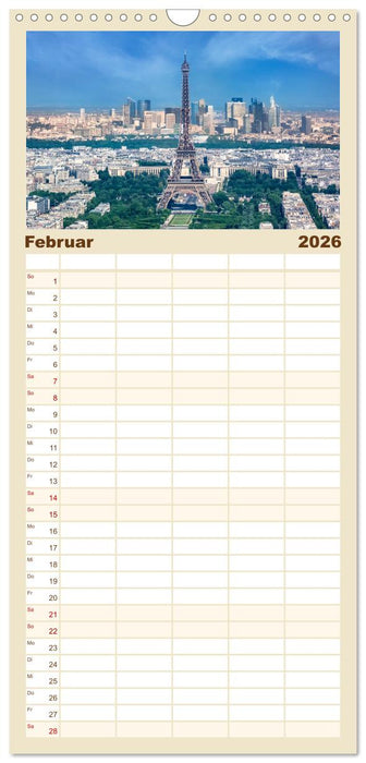 PARIS Französisches Flair und Historie (CALVENDO Familienplaner 2026)