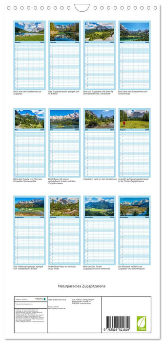 Naturparadies Zugspitzarena (CALVENDO Familienplaner 2026)