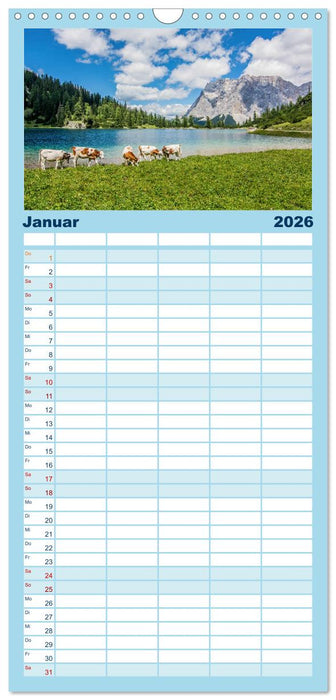 Naturparadies Zugspitzarena (CALVENDO Familienplaner 2026)