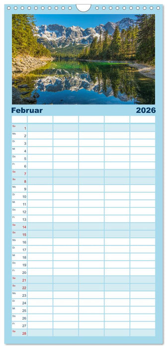 Naturparadies Zugspitzarena (CALVENDO Familienplaner 2026)