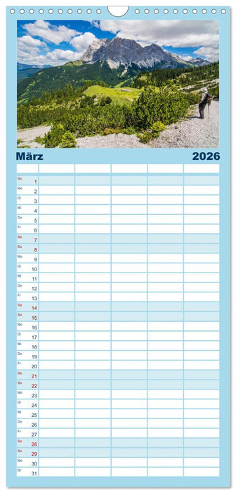 Naturparadies Zugspitzarena (CALVENDO Familienplaner 2026)