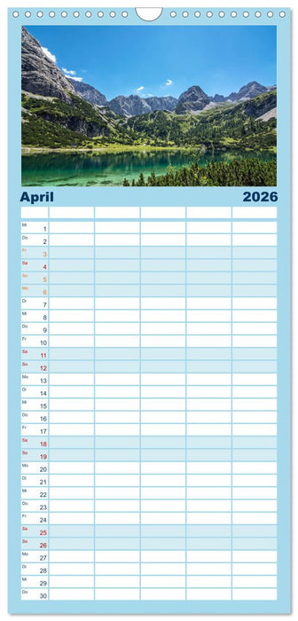 Naturparadies Zugspitzarena (CALVENDO Familienplaner 2026)