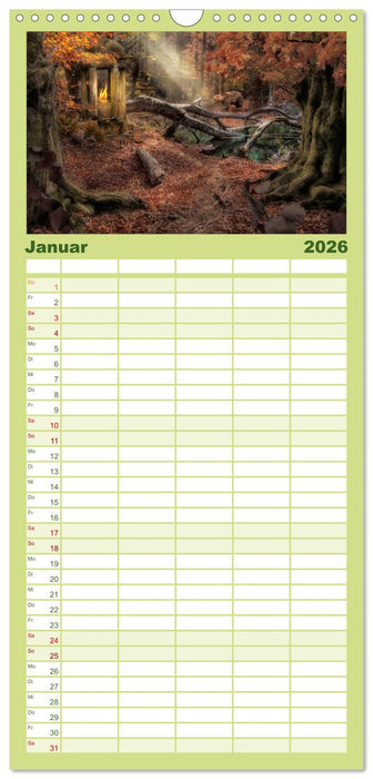 Waldgeheimnisse (CALVENDO Familienplaner 2026)