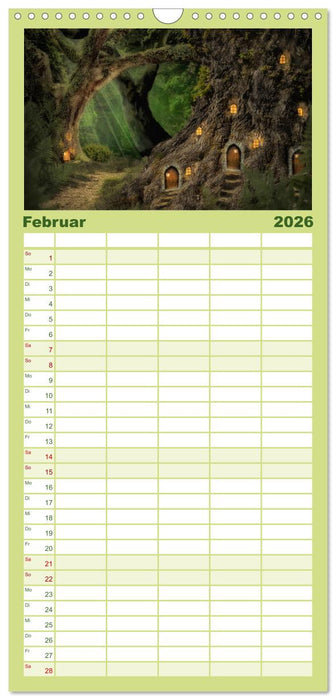 Waldgeheimnisse (CALVENDO Familienplaner 2026)