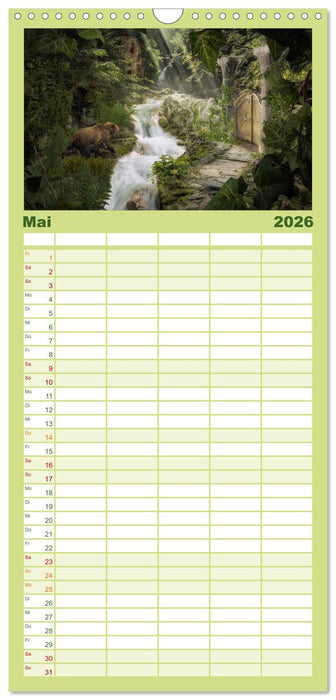 Waldgeheimnisse (CALVENDO Familienplaner 2026)
