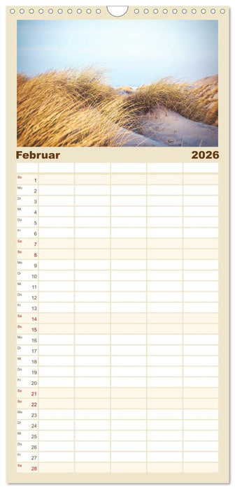 Jutland - Dänemarks Nordseeküste (CALVENDO Familienplaner 2026)