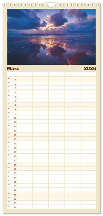 Jutland - Dänemarks Nordseeküste (CALVENDO Familienplaner 2026)