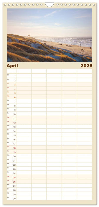 Jutland - Dänemarks Nordseeküste (CALVENDO Familienplaner 2026)