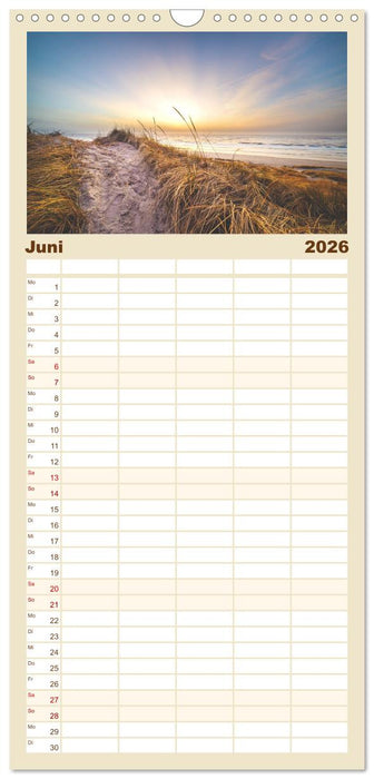 Jutland - Dänemarks Nordseeküste (CALVENDO Familienplaner 2026)