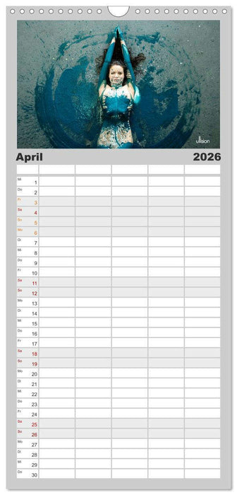 FARBSPIELE - Akt im Feuerwerk der Farben (CALVENDO Familienplaner 2026)