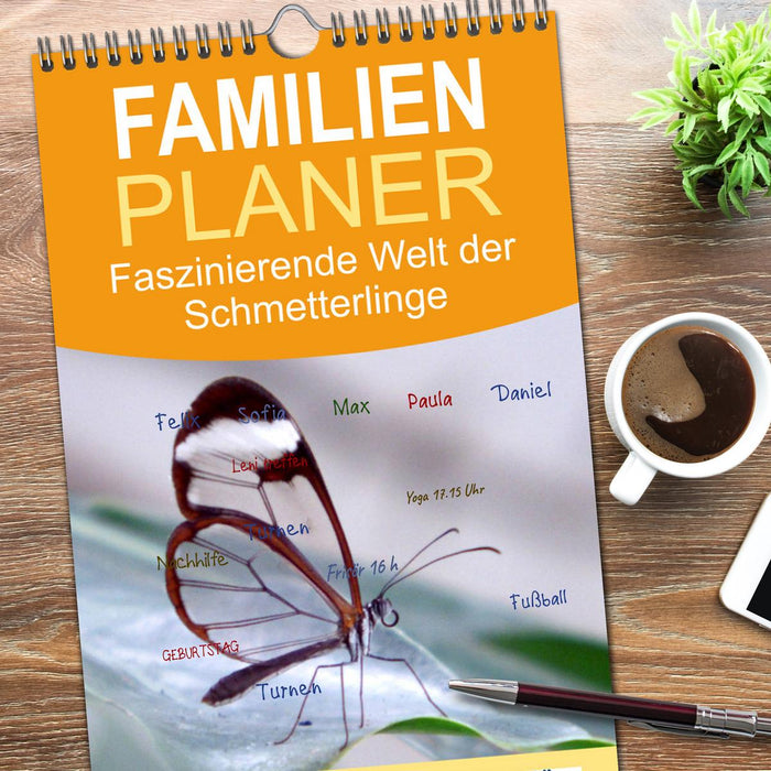 Faszinierende Welt der Schmetterlinge (CALVENDO Familienplaner 2026)
