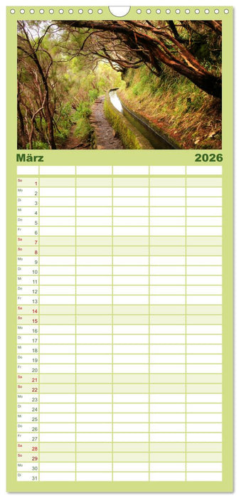 Wildes Madeira - Inselimpressionen (CALVENDO Familienplaner 2026)