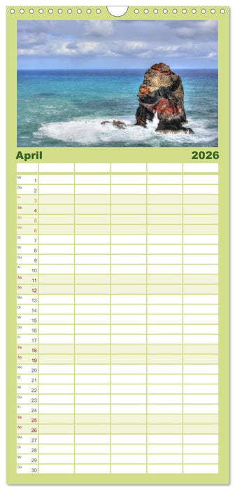 Wildes Madeira - Inselimpressionen (CALVENDO Familienplaner 2026)