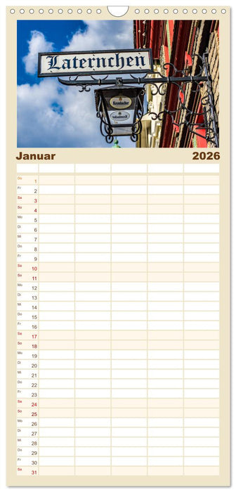 SIEGEN Stadt auf acht Bergen (CALVENDO Familienplaner 2026)