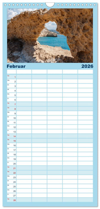 Rhodos, eine Sonneninsel (CALVENDO Familienplaner 2026)