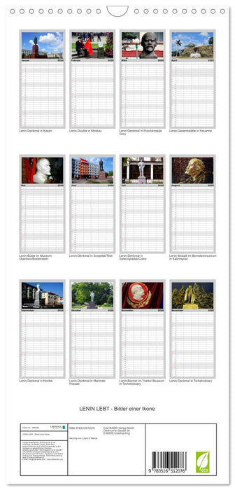 LENIN LEBT - Bilder einer Ikone (CALVENDO Familienplaner 2026)