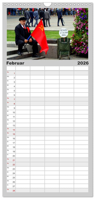 LENIN LEBT - Bilder einer Ikone (CALVENDO Familienplaner 2026)