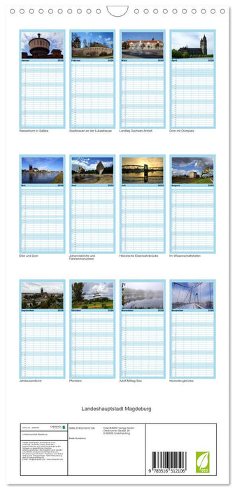 Landeshauptstadt Magdeburg (CALVENDO Familienplaner 2026)