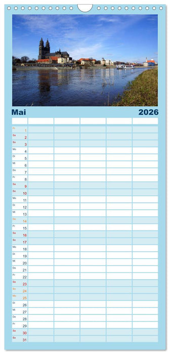 Landeshauptstadt Magdeburg (CALVENDO Familienplaner 2026)