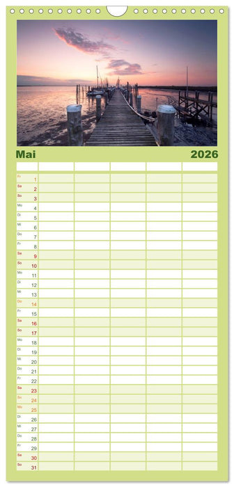 SYLT hinter den Dünen (CALVENDO Familienplaner 2026)