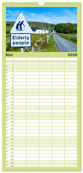 Quer durch Schottland (CALVENDO Familienplaner 2026)