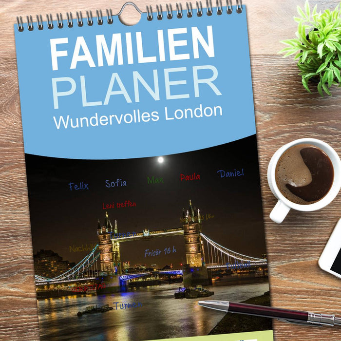 Wundervolles London (CALVENDO Familienplaner 2026)