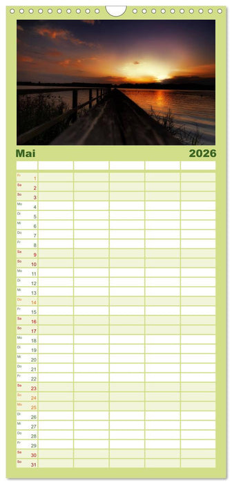 Mecklenburgische Seenplatte - zum Träumen schön (CALVENDO Familienplaner 2026)