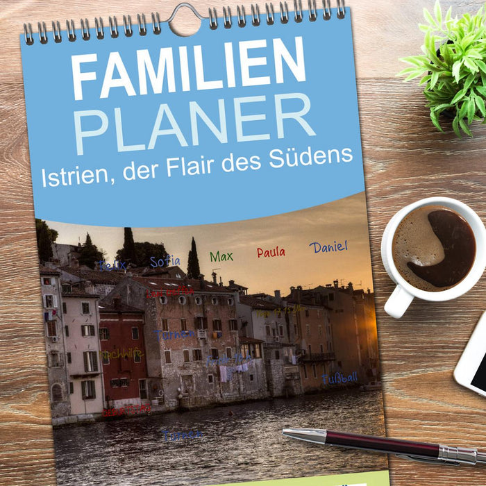 Istrien, der Flair des Südens (CALVENDO Familienplaner 2026)