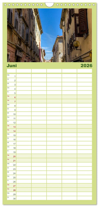 Istrien, der Flair des Südens (CALVENDO Familienplaner 2026)