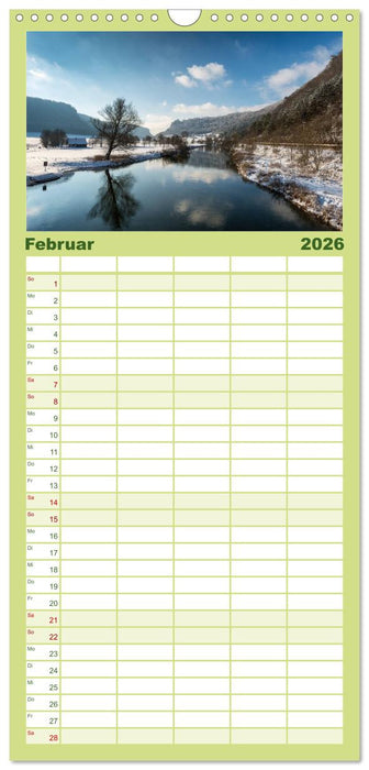 Das Donautal - Wanderparadies auf der Schwäbischen Alb (CALVENDO Familienplaner 2026)