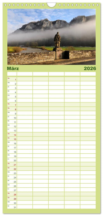 Das Donautal - Wanderparadies auf der Schwäbischen Alb (CALVENDO Familienplaner 2026)