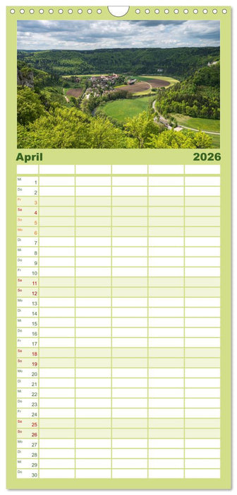 Das Donautal - Wanderparadies auf der Schwäbischen Alb (CALVENDO Familienplaner 2026)