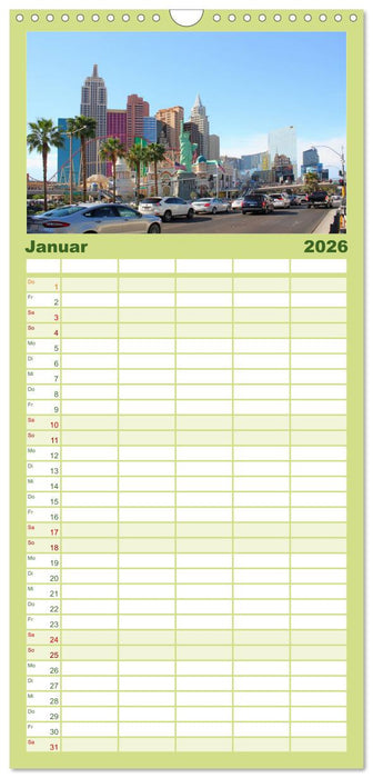 Las Vegas - Nevada (CALVENDO Familienplaner 2026)