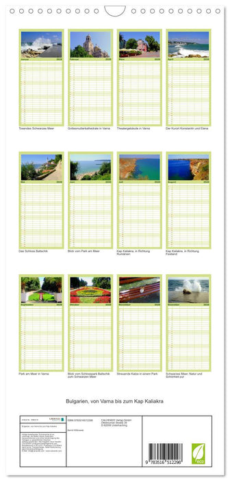 Bulgarien, von Varna bis zum Kap Kaliakra (CALVENDO Familienplaner 2026)
