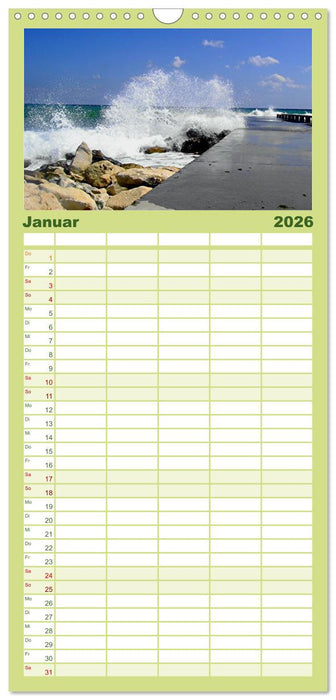 Bulgarien, von Varna bis zum Kap Kaliakra (CALVENDO Familienplaner 2026)