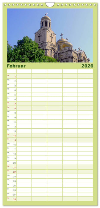 Bulgarien, von Varna bis zum Kap Kaliakra (CALVENDO Familienplaner 2026)