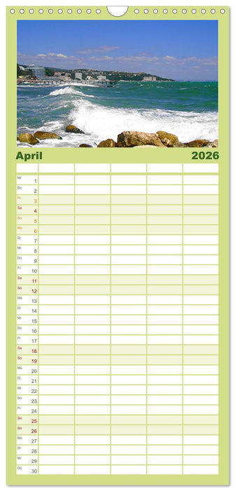 Bulgarien, von Varna bis zum Kap Kaliakra (CALVENDO Familienplaner 2026)