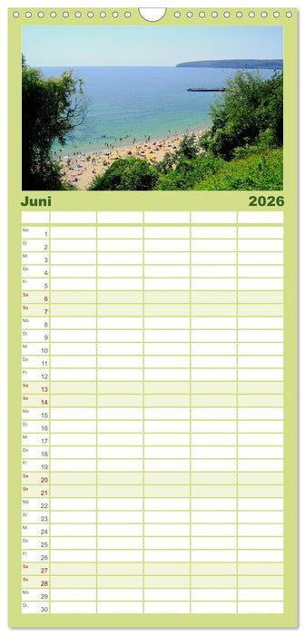 Bulgarien, von Varna bis zum Kap Kaliakra (CALVENDO Familienplaner 2026)