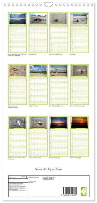 Baltrum - Ein Tag am Strand (CALVENDO Familienplaner 2026)