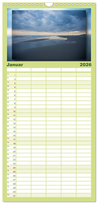 Baltrum - Ein Tag am Strand (CALVENDO Familienplaner 2026)