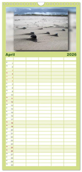 Baltrum - Ein Tag am Strand (CALVENDO Familienplaner 2026)