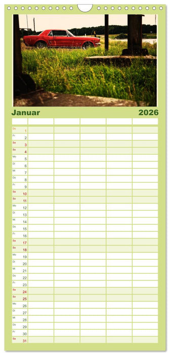 Oldtimer auf Tour (CALVENDO Familienplaner 2026)